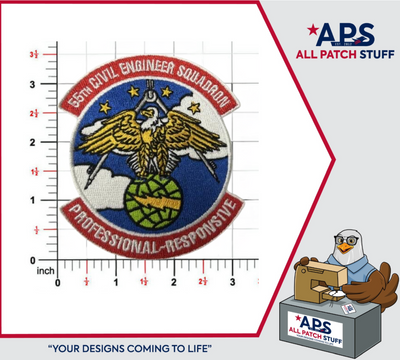 55 Civil Engineer Squadron Colored Patch